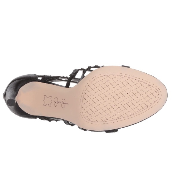 Jessica Simpson Black Shimmer Sand Jezalynn Heel - Picture 10 of 14